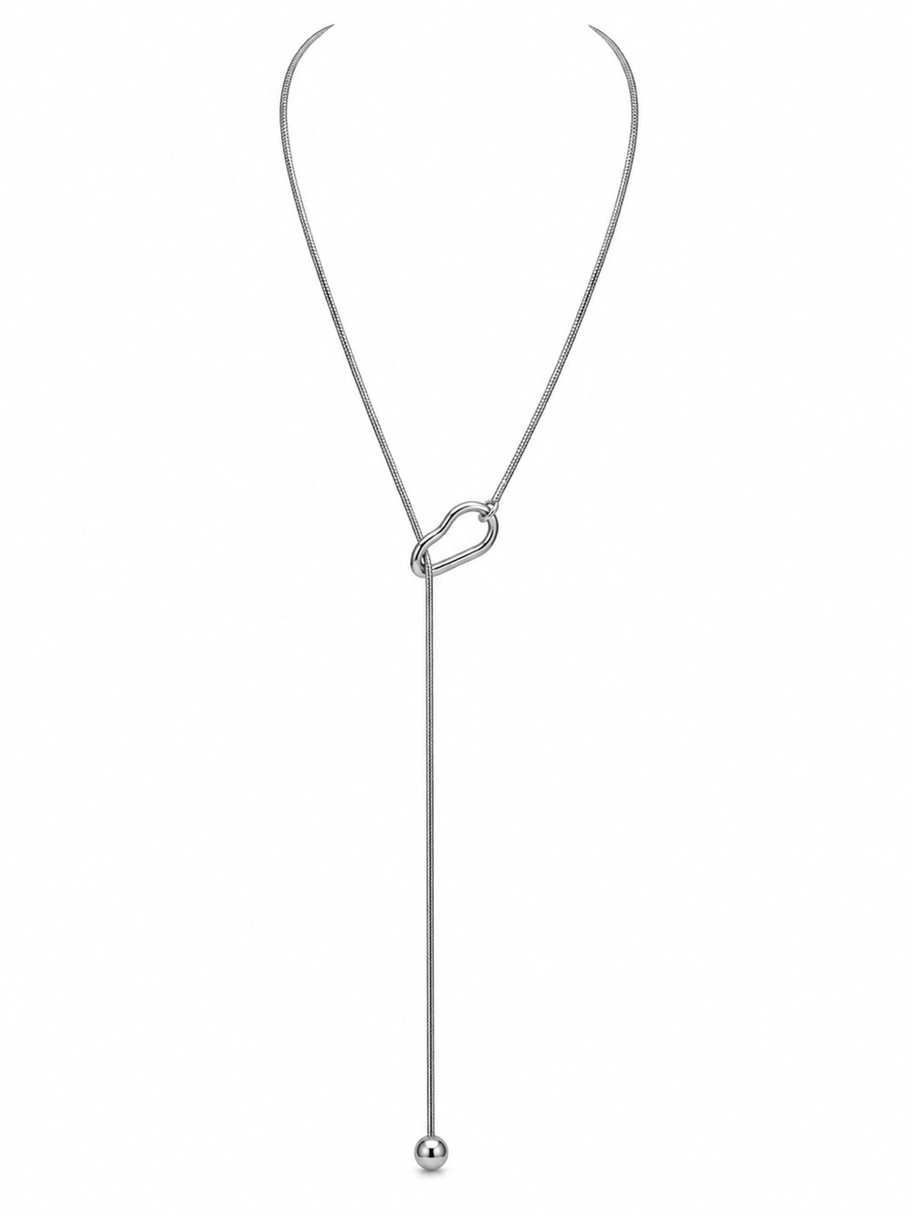 Adjustable Ball Lariat Necklace